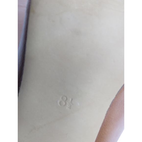 Mossimo brown open toe chunky 4" heels size 8.5 - Picture 3 of 8